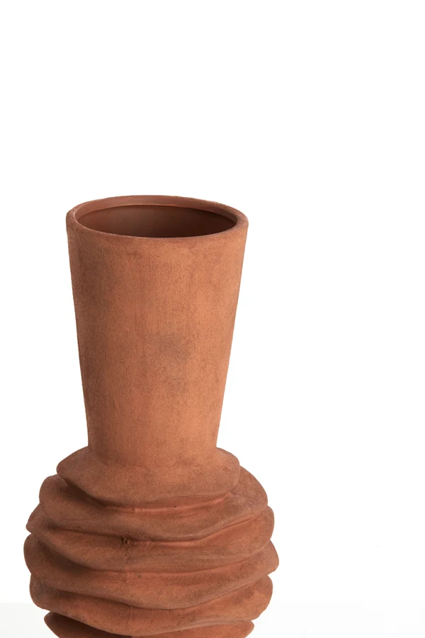Vase deco 18x47,5 cm OLIVORA ceramics terra