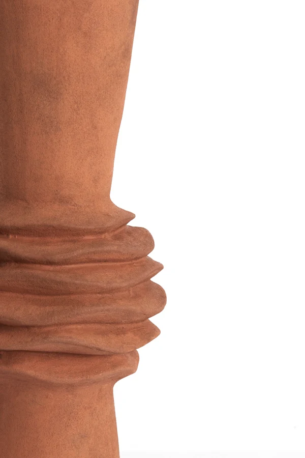 Vase deco 18x47,5 cm OLIVORA ceramics terra
