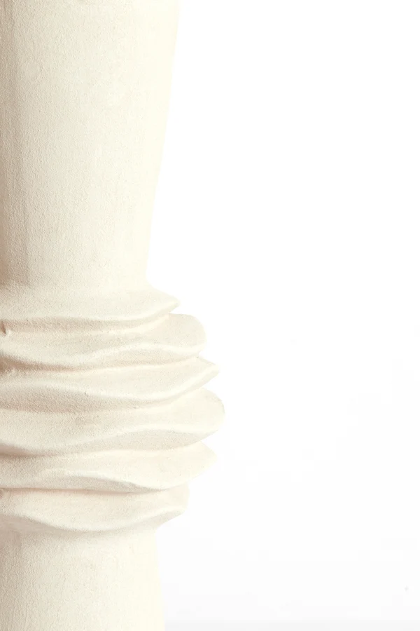 Vase deco 18x47,5 cm OLIVORA ceramics cream