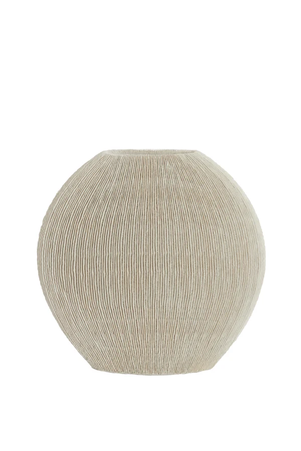 Vase deco 50x15x50 cm BUBIO cream