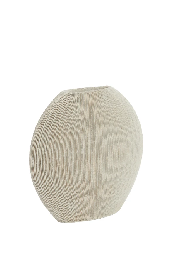 Vase deco 50x15x50 cm BUBIO cream