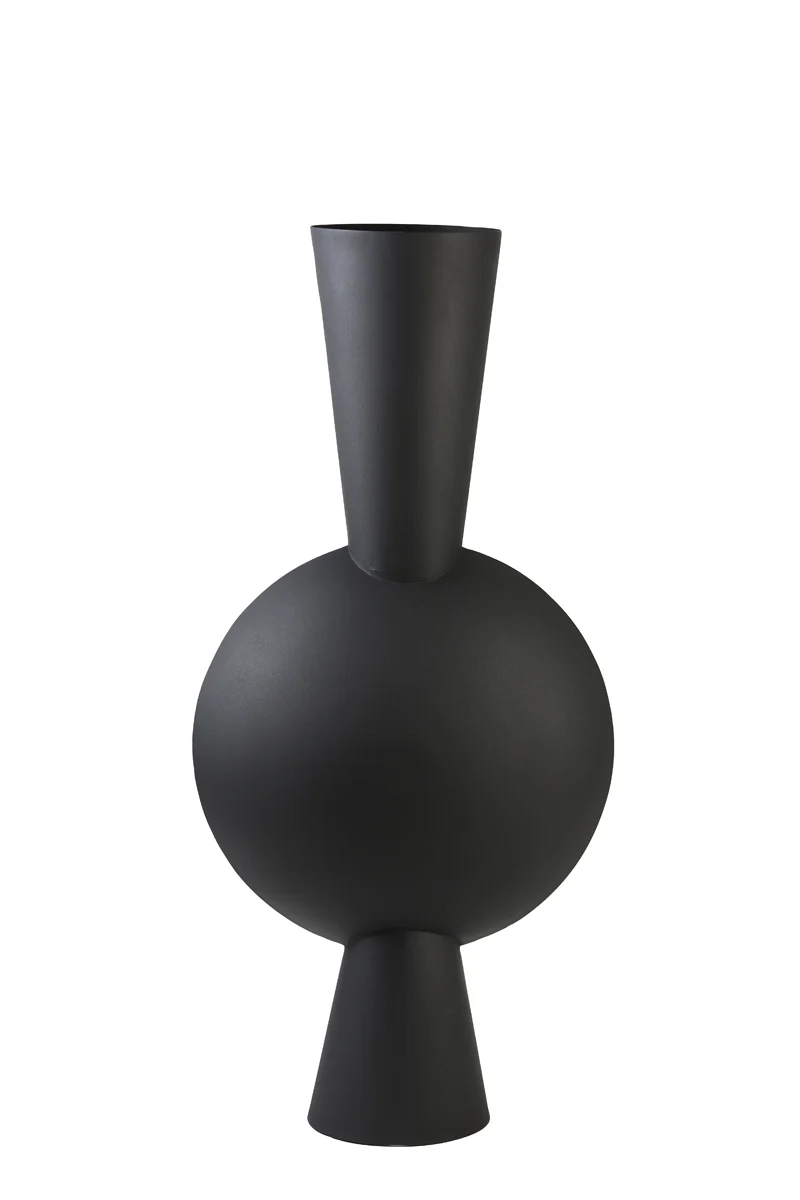 Vase deco 47x26x100 cm KAVANDU matt black