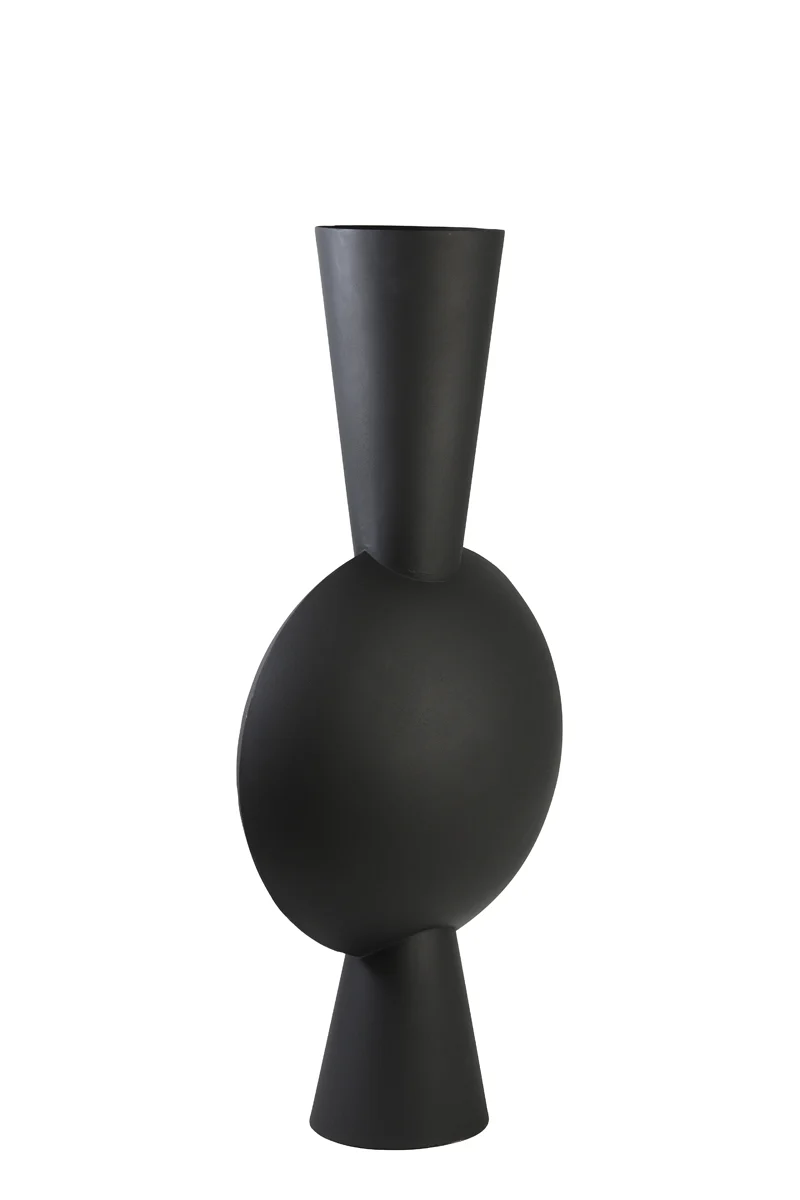 Vase deco 47x26x100 cm KAVANDU matt black