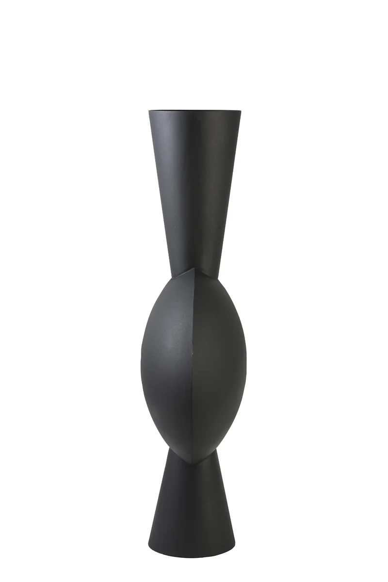 Vase deco 47x26x100 cm KAVANDU matt black
