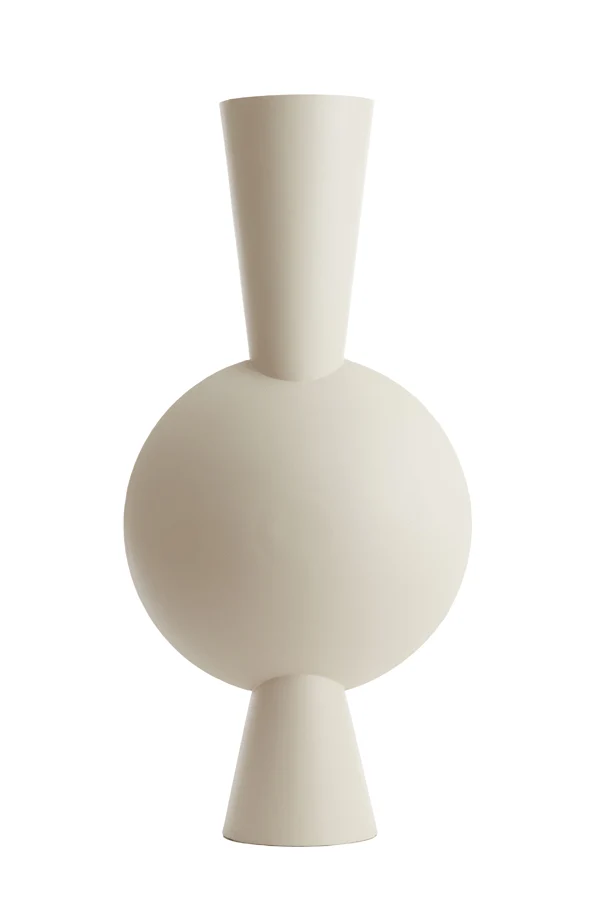 Vase deco 47x26x100 cm KAVANDU cream