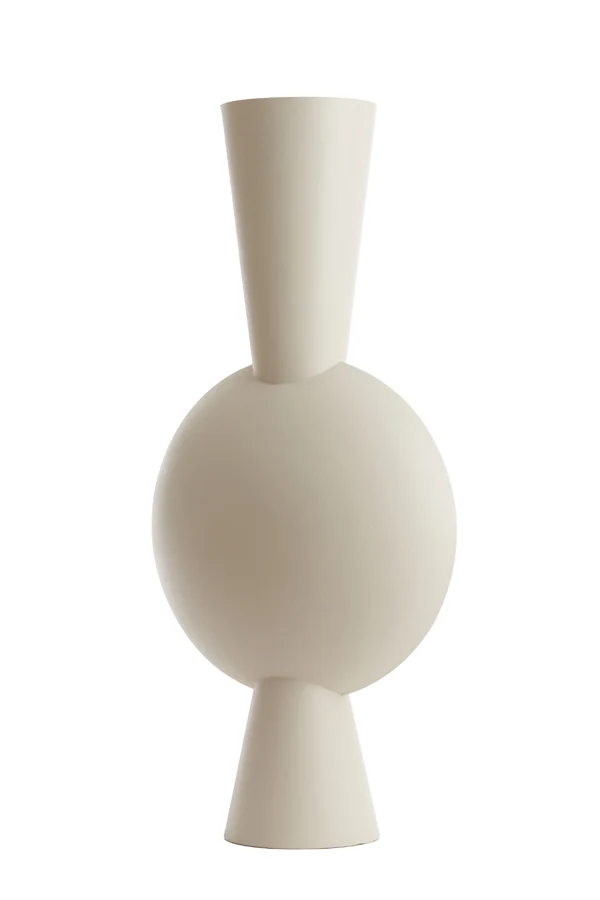 Vase deco 47x26x100 cm KAVANDU cream