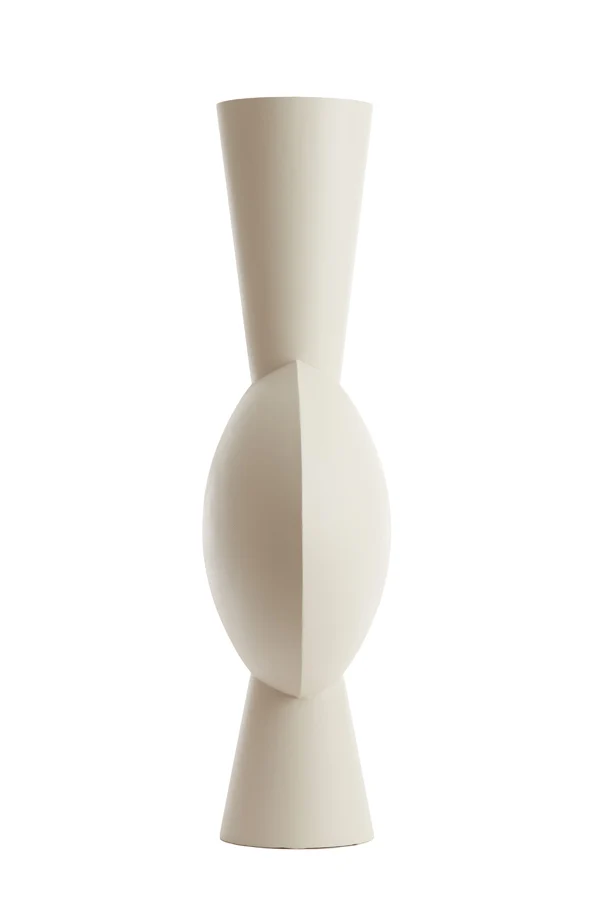 Vase deco 47x26x100 cm KAVANDU cream