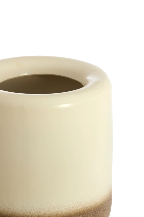 Vase deco 47,5x65 cm ISAURA ceramics cream+brown