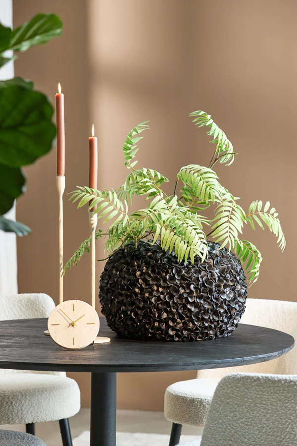 Vase deco 47,5x30 cm PHYLIA matt black