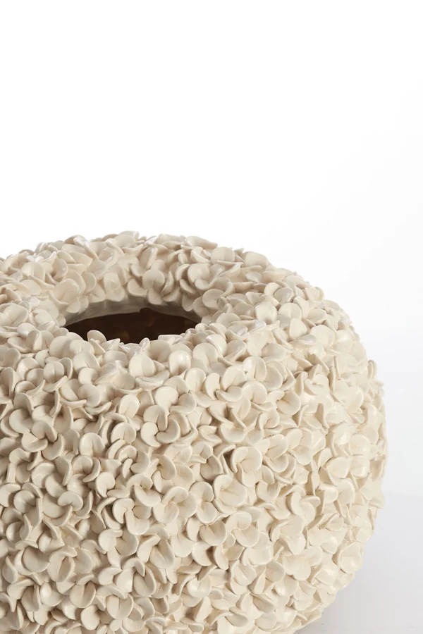Vase deco 47,5x30 cm PHYLIA cream