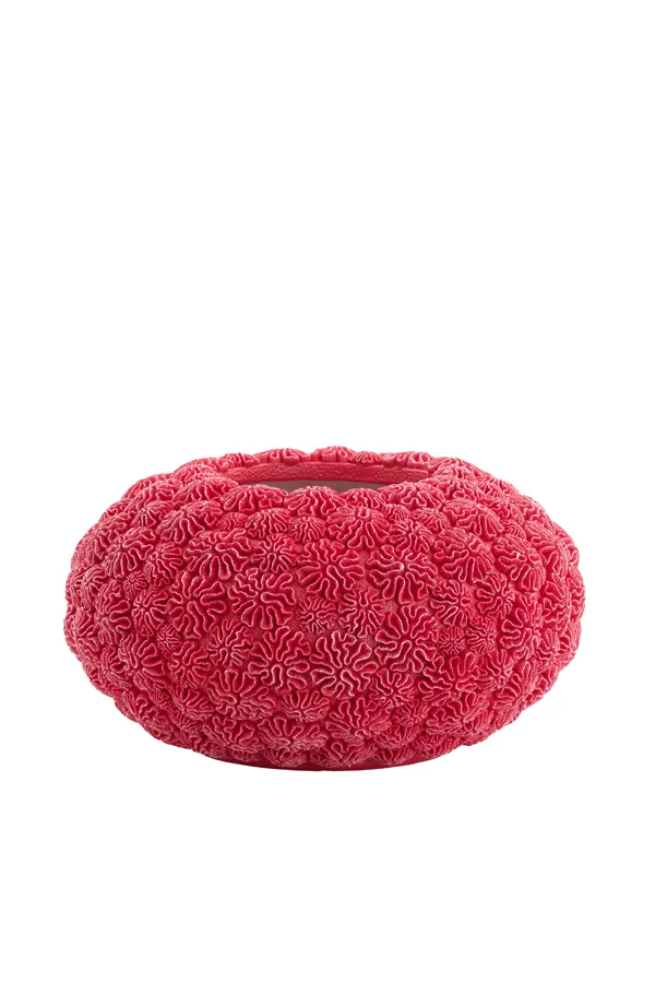 Vase deco 47,5x25,5 cm CORAL red