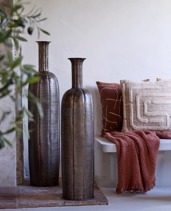 Vase deco 23,5x107 cm PARTO dark brown