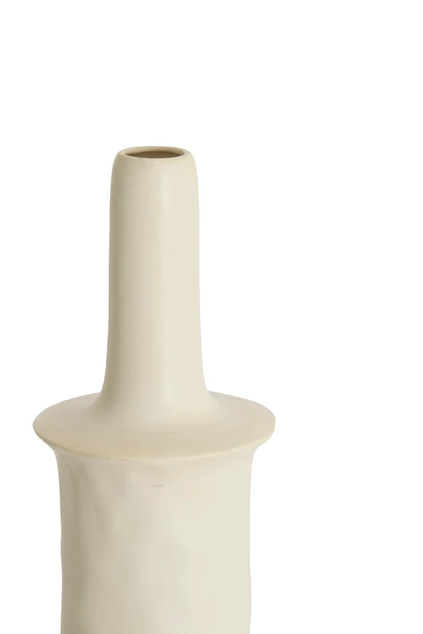 Vase deco 20x65,5 cm SENNES ceramics matt cream