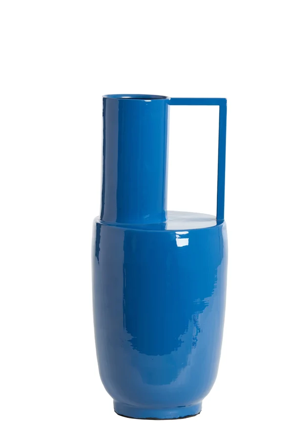 Vase deco 20x53 cm CERTALO shiny dark blue