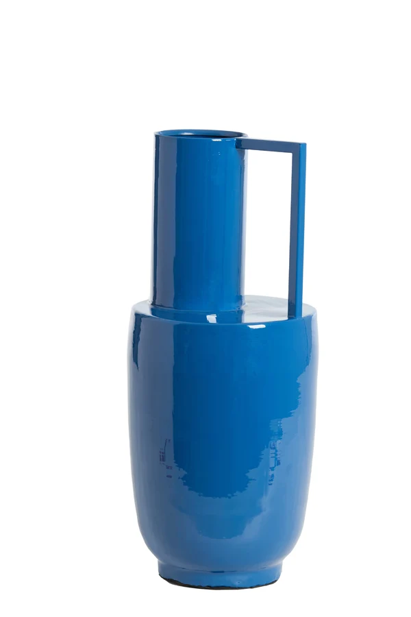 Vase deco 20x53 cm CERTALO shiny dark blue