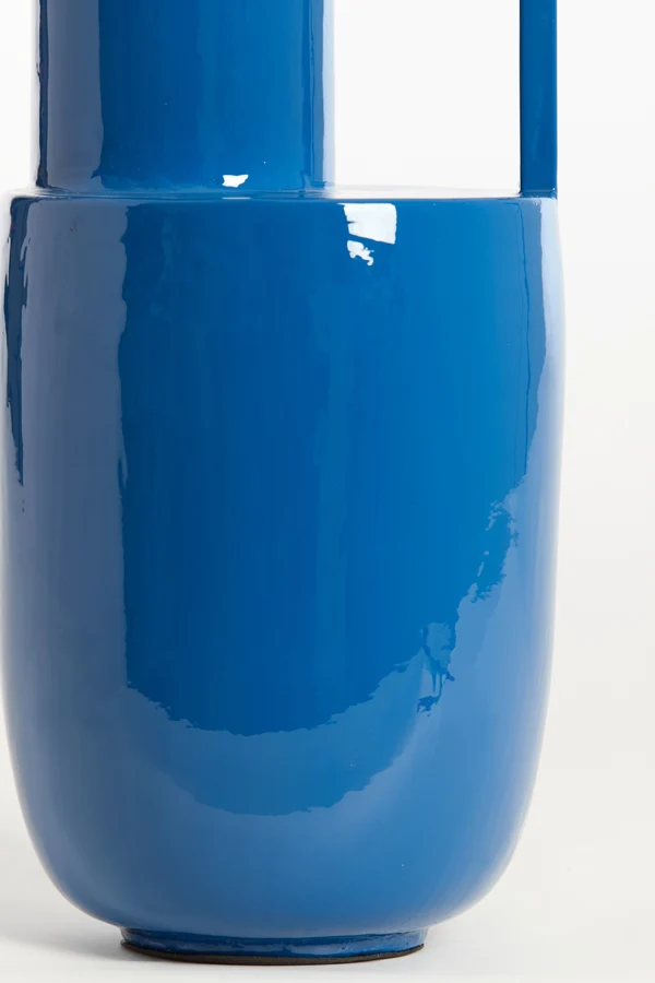 Vase deco 20x53 cm CERTALO shiny dark blue
