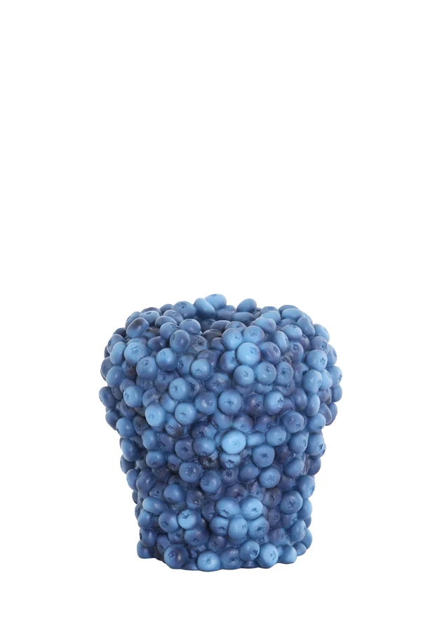 Vase deco 20x20,5 cm BERRIES dark blue