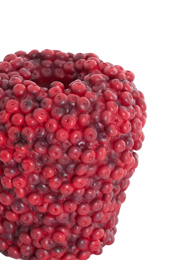 Vase deco 20x20,5 cm BERRIES burgundy