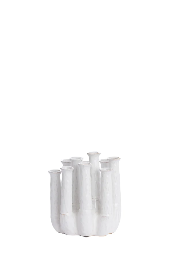 Vase deco 20x15x24 cm LEANJA ceramics cream