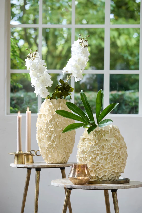 Vase deco 26x39,5 cm AGELLO cream