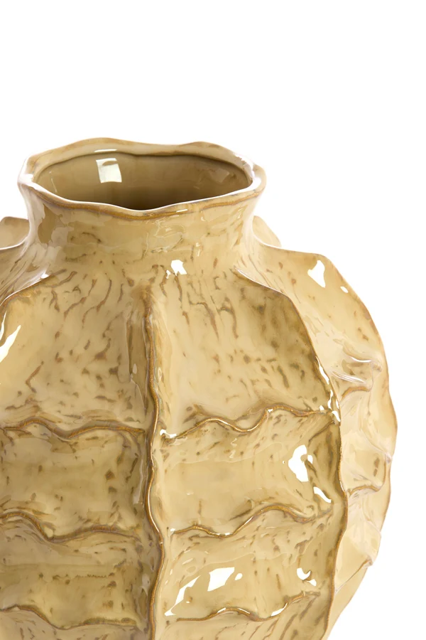 Vase deco 26x35 cm LOSETO ceramics light brown
