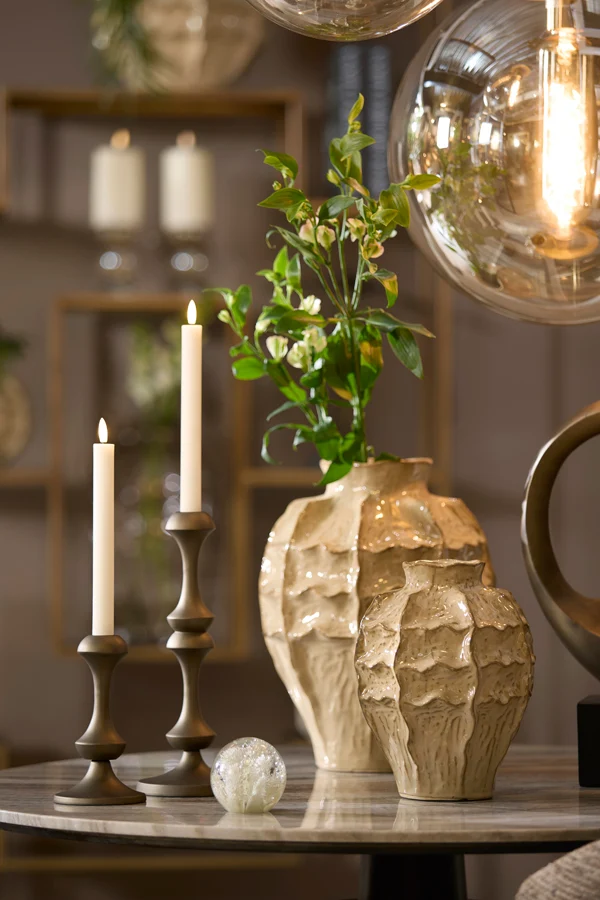 Vase deco 26x35 cm LOSETO ceramics light brown
