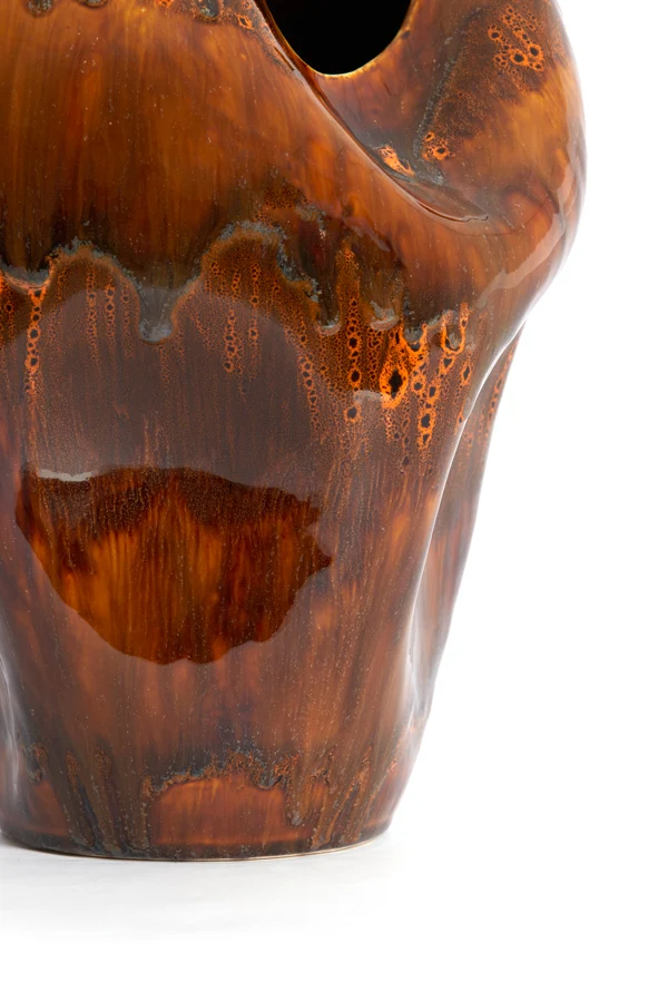 Vase deco 26x35 cm AZURA ceramics dark brown