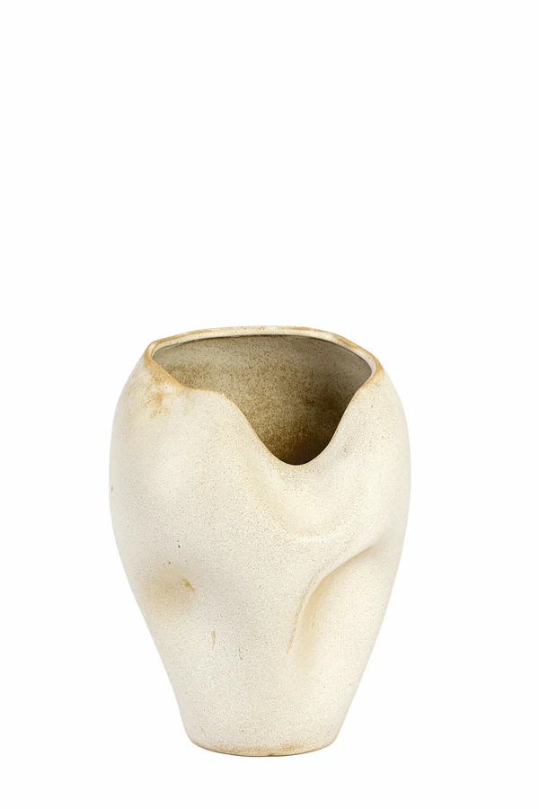 Vase deco 26x35 cm AZURA ceramics cream-rust
