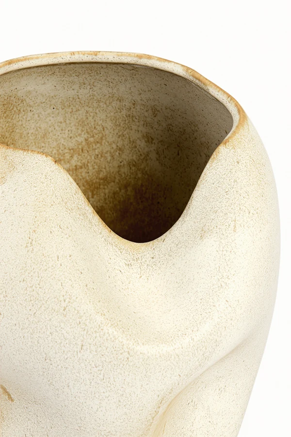 Vase deco 26x35 cm AZURA ceramics cream-rust