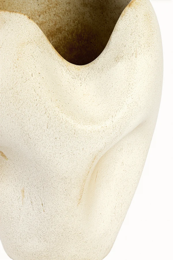 Vase deco 26x35 cm AZURA ceramics cream-rust