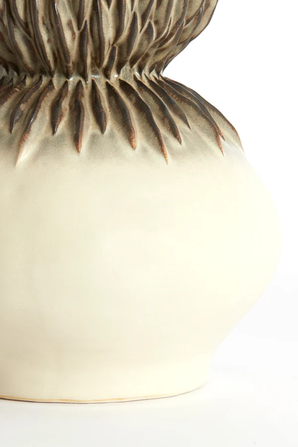 Vase deco 26x33 cm AVERA ceramics cream-brown