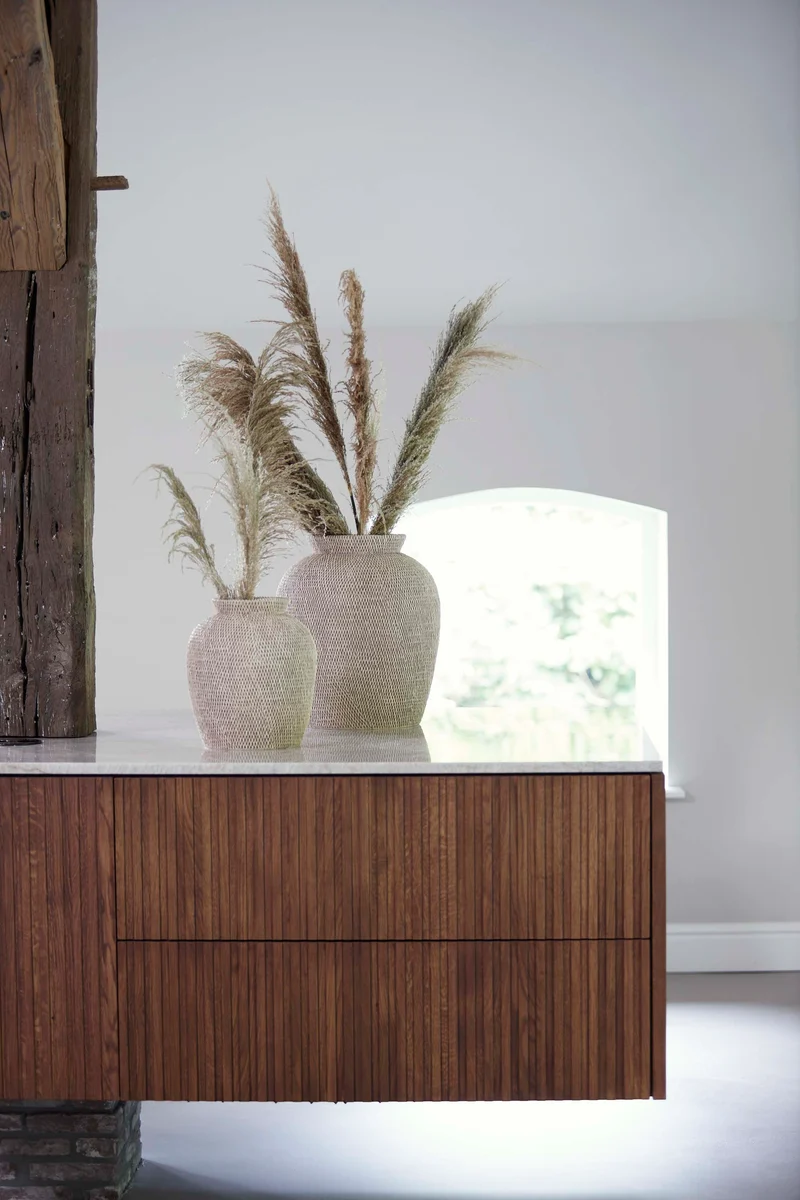 Vase deco 26x28 cm VEDELLA light brown