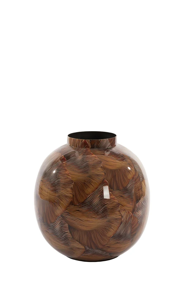 Vase deco 26x27 cm MILOS brown-light brown