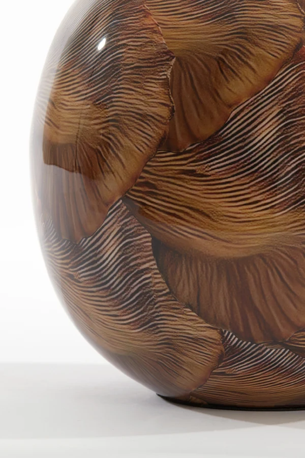 Vase deco 26x27 cm MILOS brown-light brown