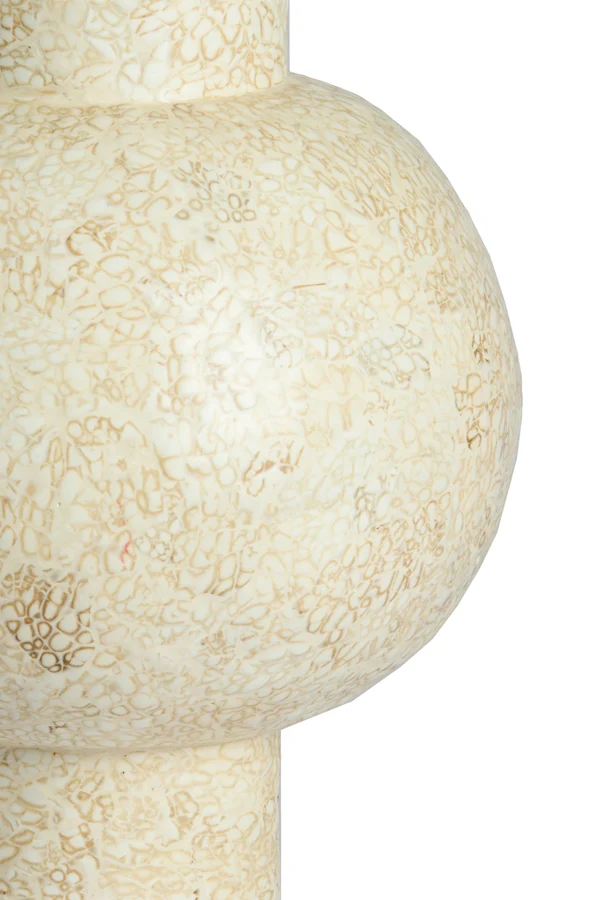 Vase deco 24x38 cm GIRONA bamboo cream
