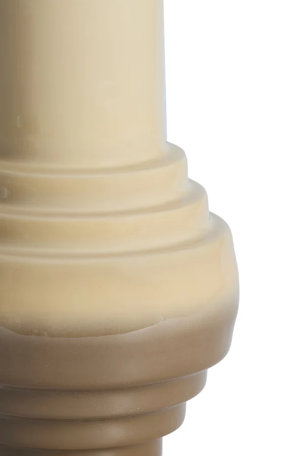 Vase deco 24x36 cm CARIMA taupe+dark brown