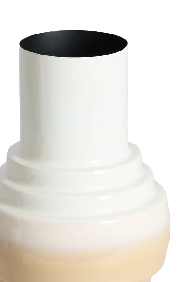 Vase deco 24x36 cm CARIMA cream+beige