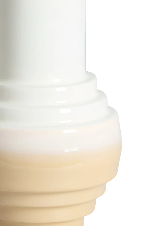 Vase deco 24x36 cm CARIMA cream+beige