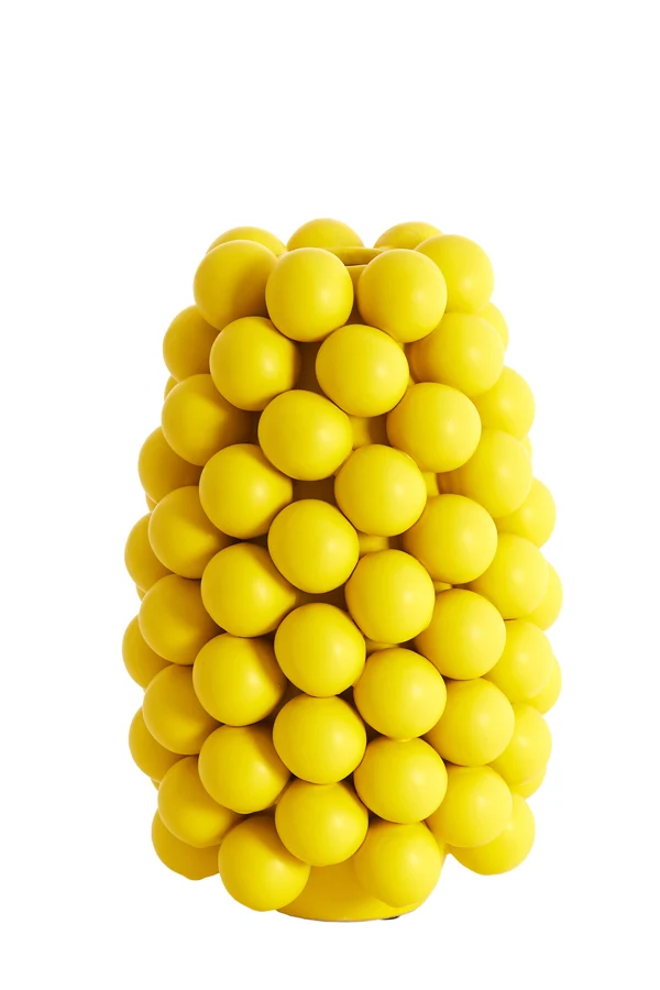 Vase deco 18x28 cm BOYANG ceramics matt yellow