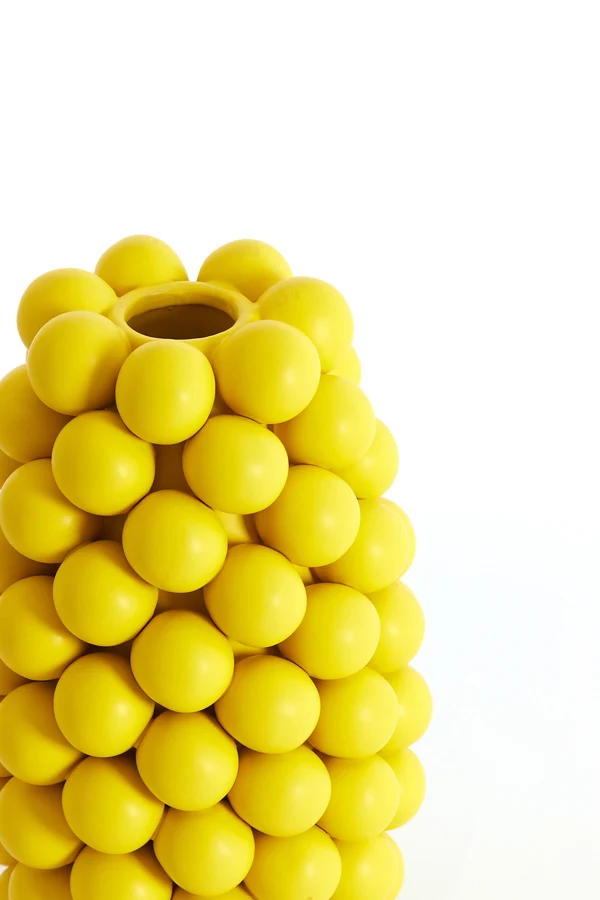 Vase deco 18x28 cm BOYANG ceramics matt yellow
