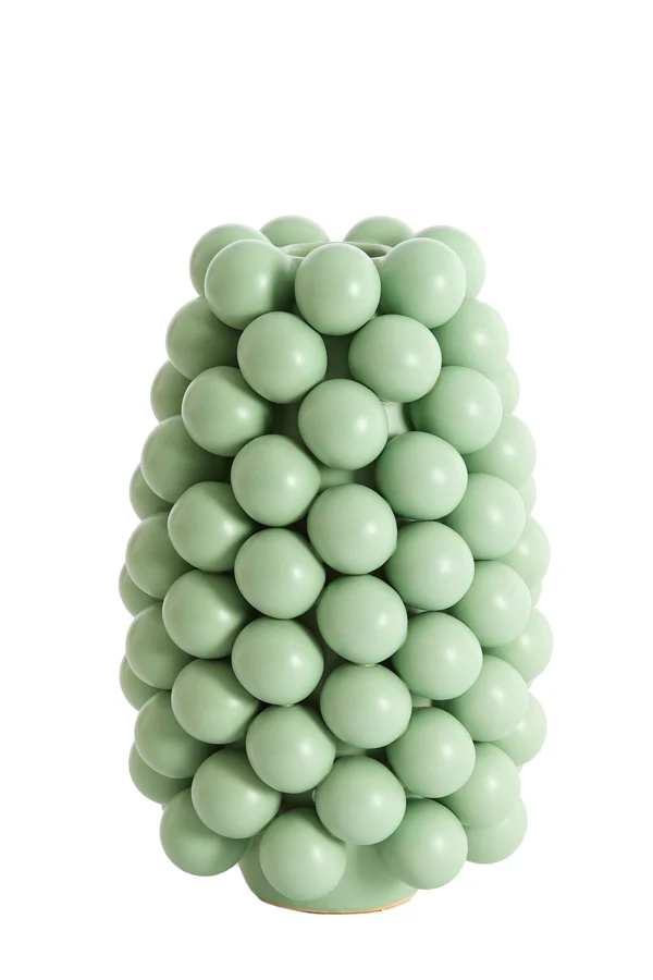 Vase deco 18x28 cm BOYANG ceramics matt mint green