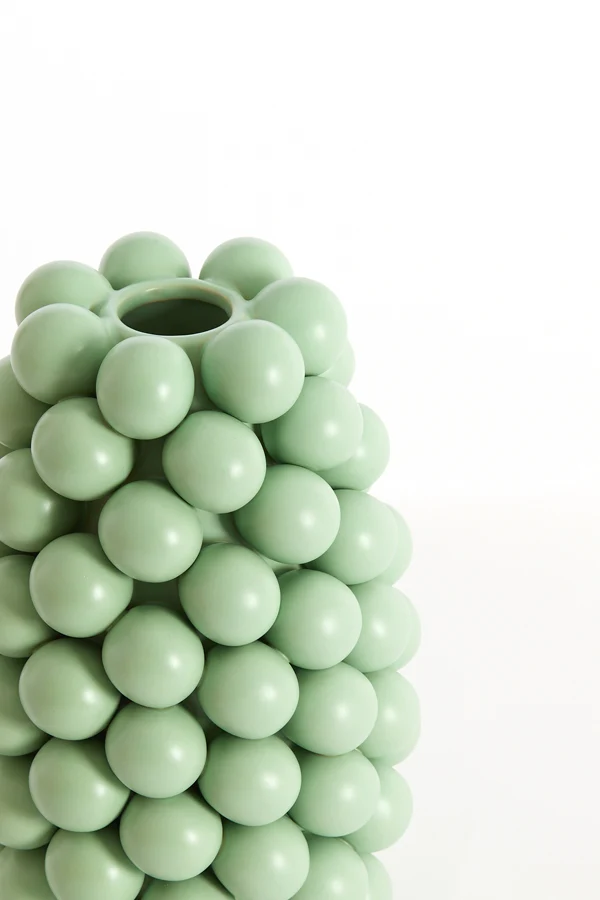 Vase deco 18x28 cm BOYANG ceramics matt mint green