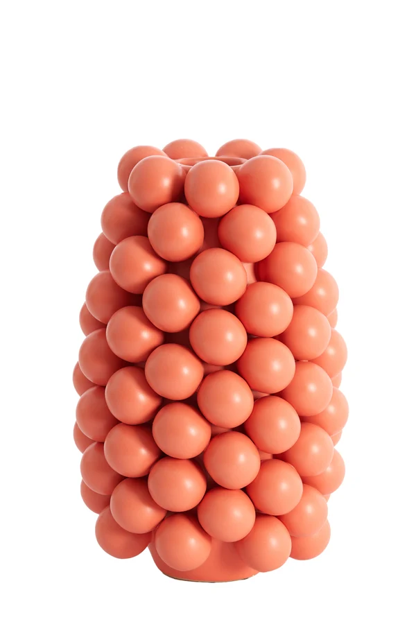 Vase deco 18x28 cm BOYANG ceramics matt coral