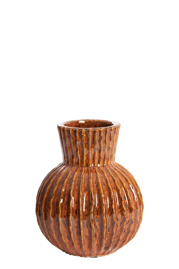 Vase deco 18x22 cm ZIRJA ceramics orange