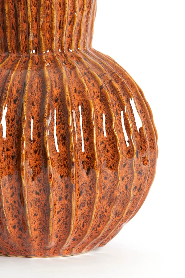 Vase deco 18x22 cm ZIRJA ceramics orange