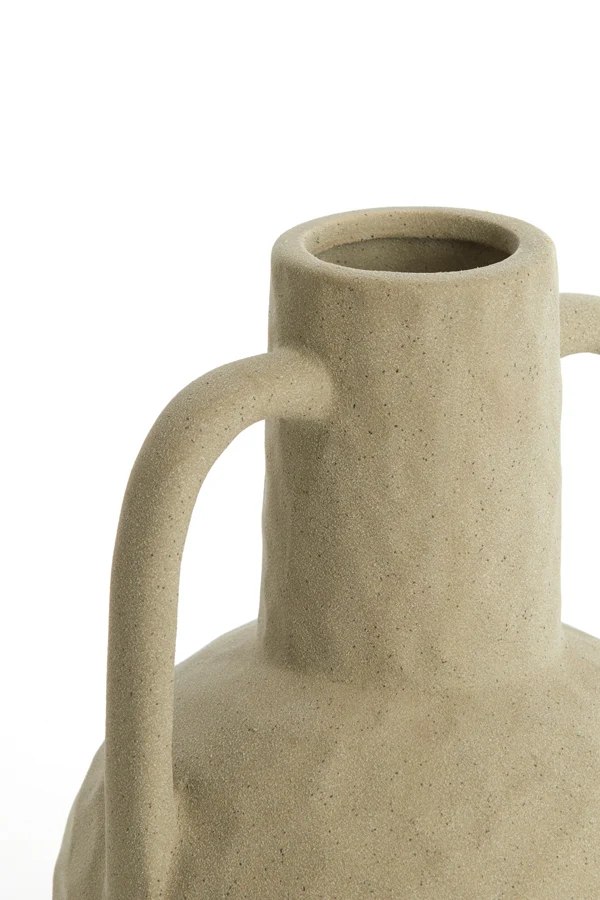 Vase deco 16x25,5 cm ZIRO ceramics matt olive green