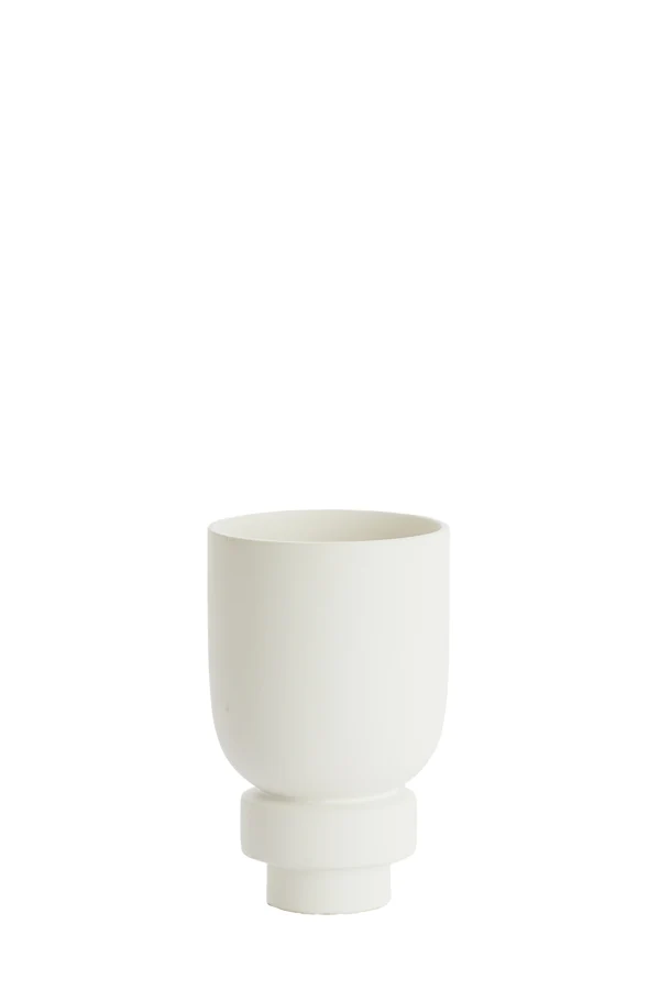 Vase deco 16x25,5 cm ROSSIO matt white