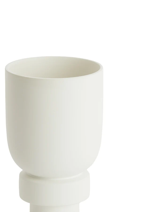 Vase deco 16x25,5 cm ROSSIO matt white