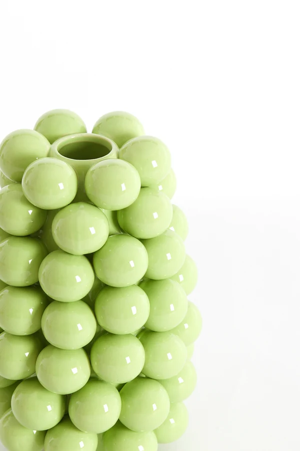 Vase deco 16x24 cm BOYANG ceramics shiny green