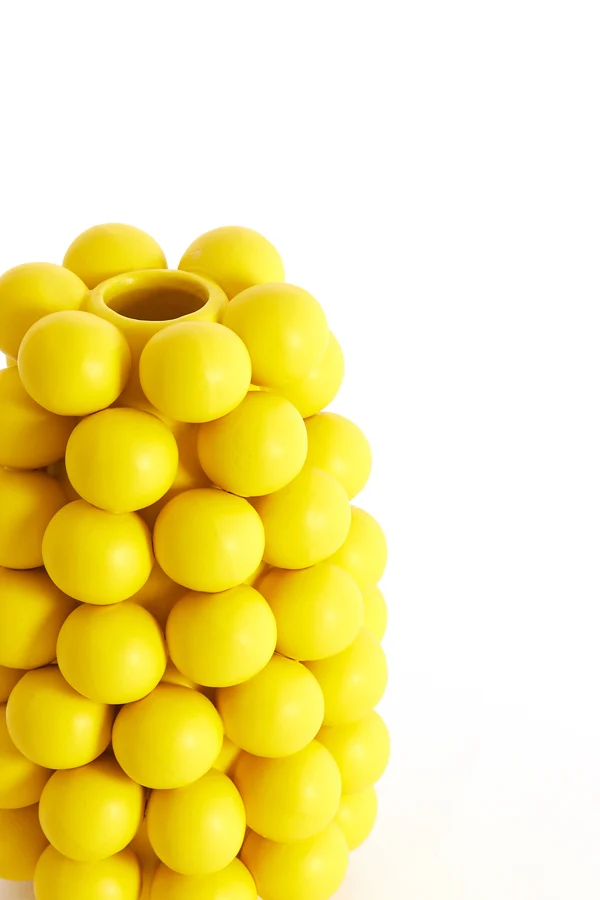 Vase deco 16x24 cm BOYANG ceramics matt yellow
